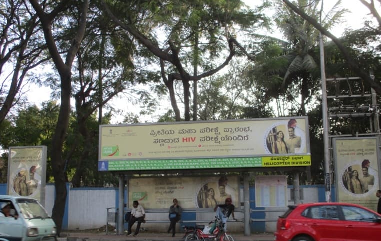 How to Book Bus Queue Shelter Hoardings Advertising HAL Bus Stop in Bengaluru, Karnataka 
